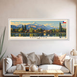 Rancagua, Chile Panoramic Canvas Print, Rancagua, Chile Painting, Chile Art, Rancagua Travel Poster, Travel Art, Guest Room Painting