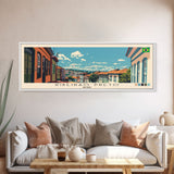 Ribeirao Preto, Brazil Panoramic Canvas Print, Ribeirao Preto, Brazil Painting, Brazil Art, Ribeirao Preto Travel Poster, Travel Art, Vacation Gift