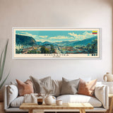 Riobamba, Ecuador Panoramic Canvas Print, Riobamba, Ecuador Painting, Ecuador Art, Riobamba Travel Poster, Travel Art, Housewarming Gift