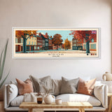 Ripon, England Panoramic Canvas Print, Ripon, England Painting, England Art, Ripon Travel Poster, Travel Art, Vacation Gift