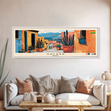 Sacaba, Bolivia Panoramic Canvas Print, Sacaba, Bolivia Painting, Bolivia Art, Sacaba Travel Poster, Travel Art, Living Room Painting