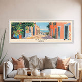 Salto, Uruguay Panoramic Canvas Print, Salto, Uruguay Painting, Uruguay Art, Salto Travel Poster, Travel Art, Guest Room Painting