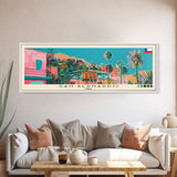 San Bernardo, Chile Panoramic Canvas Print, San Bernardo, Chile Painting, Chile Art, San Bernardo Travel Poster, Travel Art, Vacation Gift