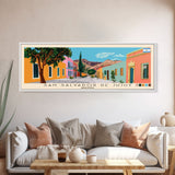 San Salvador de Jujuy, Argentina Panoramic Canvas Print, San Salvador de Jujuy, Argentina Painting, Argentina Art, San Salvador de Jujuy Travel Poster, Travel Art, Living Room Painting