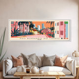 Sao Bernardo do Campo, Brazil Panoramic Canvas Print, Sao Bernardo do Campo, Brazil Painting, Brazil Art, Sao Bernardo do Campo Travel Poster, Travel Art, Vacation Gift