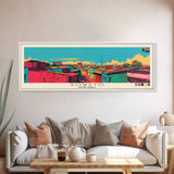 Soweto, South Africa Panoramic Canvas Print, Soweto, South Africa Painting, South Africa Art, Soweto Travel Poster, Travel Art, Vacation Gift