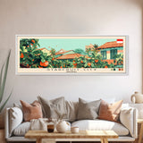 Starfruit City, Indonesia Panoramic Canvas Print, Starfruit City, Indonesia Painting, Indonesia Art, Starfruit City Travel Poster, Travel Art, Vacation Gift