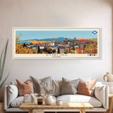 Stirling, Scotland Panoramic Canvas Print, Stirling, Scotland Painting, Scotland Art, Stirling Travel Poster, Travel Art, Living Room Painting