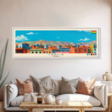 Tarija, Bolivia Panoramic Canvas Print, Tarija, Bolivia Painting, Bolivia Art, Tarija Travel Poster, Travel Art, Living Room Painting