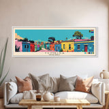 Tembisa, South Africa Panoramic Canvas Print, Tembisa, South Africa Painting, South Africa Art, Tembisa Travel Poster, Travel Art, Guest Room Painting