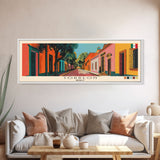 Torreon, Mexico Panoramic Canvas Print, Torreon, Mexico Painting, Mexico Art, Torreon Travel Poster, Travel Art, Housewarming Gift