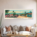 Uvira, Congo Panoramic Canvas Print, Uvira, Congo Painting, Congo Art, Uvira Travel Poster, Travel Art, Guest Room Painting