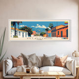 Villavicencio, Colombia Panoramic Canvas Print, Villavicencio, Colombia Painting, Colombia Art, Villavicencio Travel Poster, Travel Art, Guest Room Painting