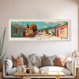 Uberlandia, Brazil Panoramic Canvas Print, Uberlandia, Brazil Painting, Brazil Art, Uberlandia Travel Poster, Travel Art, Guest Room Painting