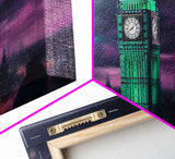 Big Ben Wall Art, London Landscape, Cityscape Wall Art, England Wall Decor, Panoramic Wall Decor, Canvas Print, Wall Art, Framed Canvas Art