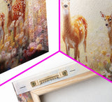 Deer Wall Art, Deer Art Print, Animal Wall Art, Panoramic Art, Wall Art, Canvas Art, Landscape Art, Southern Wall Art, Farmhouse Wall Decor