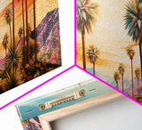 Desert Landscape, Palm Tree Wall Art, Sunset Wall Print, Panoramic Art, Wall Art, Canvas Art, Landscape Art, Thank You Gift, Home Décor