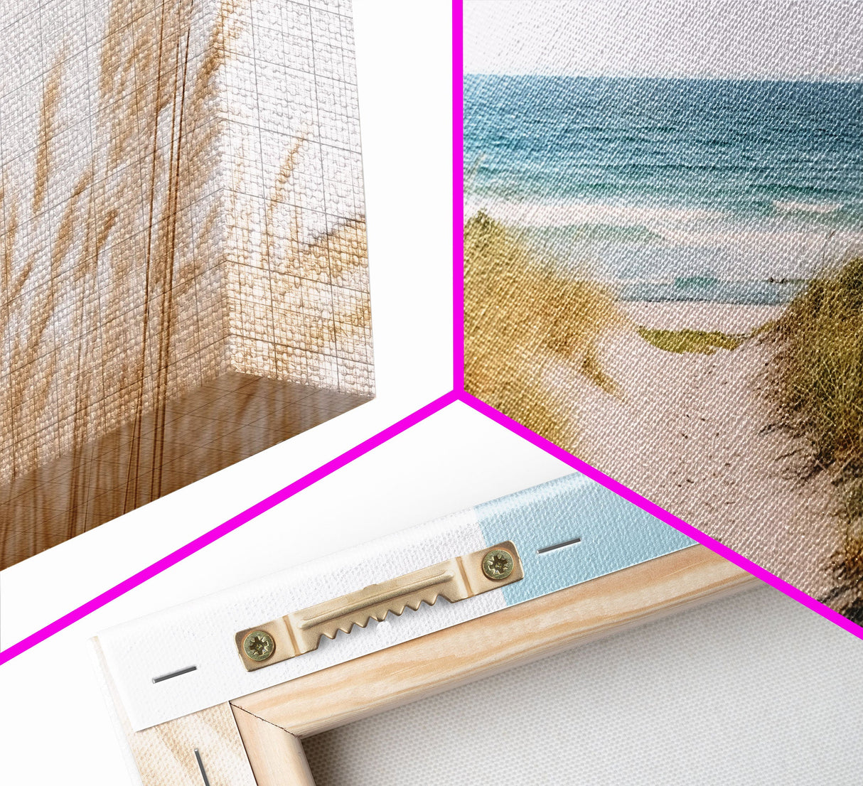 Framed Beach Photography Prints, 3 Piece Set, Minimalist Boho Beach Decor, Beach House Art, Rustic Decor, 3 Panel Art Prints