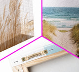 Framed Beach Photography Prints, 3 Piece Set, Minimalist Boho Beach Decor, Beach House Art, Rustic Decor, 3 Panel Art Prints