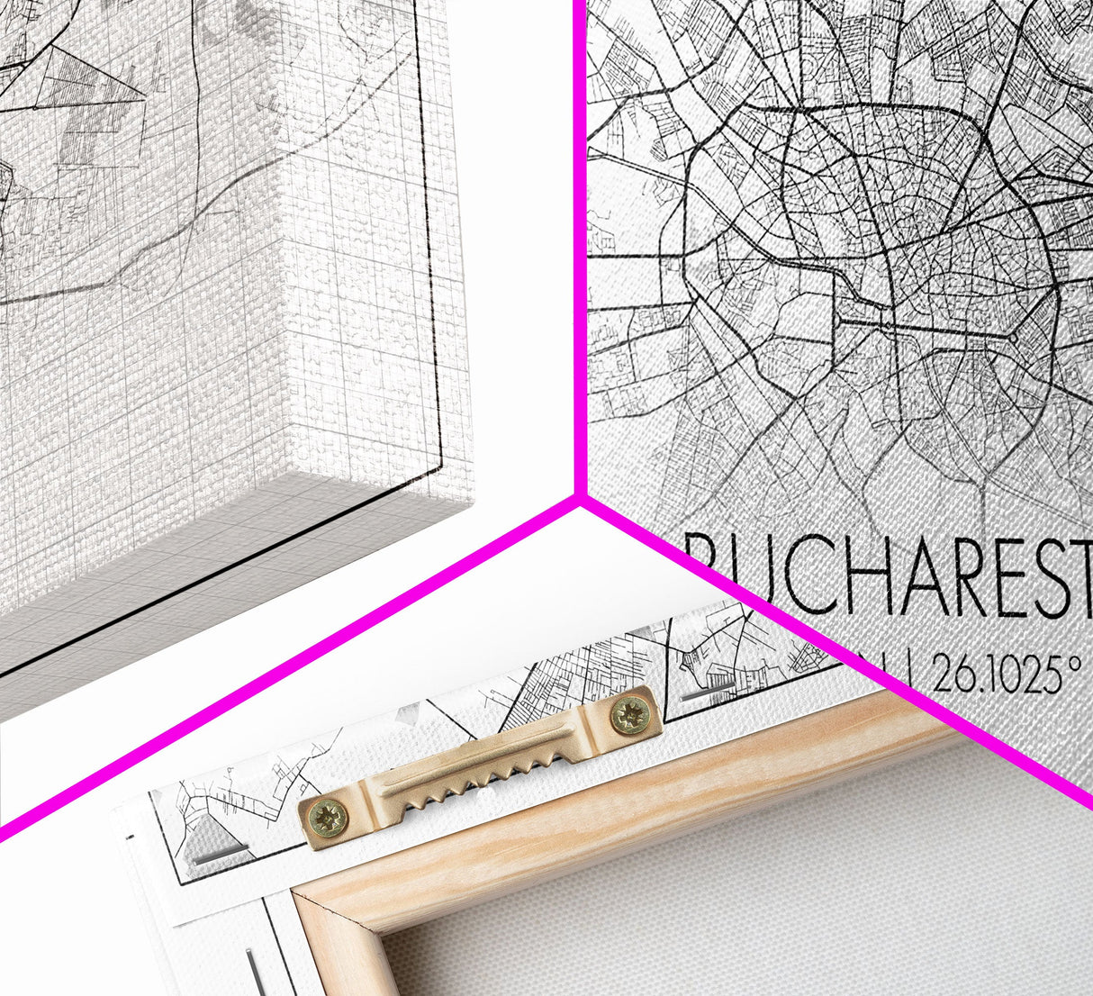 Bucharest Street Map, Romania Map, Map Print, Modern Art, Wall Art, Canvas Art, Trendy Room Décor, Thank You Gift, Wall Décor Bedroom