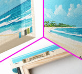 Diani Beach, Kenya Panoramic Print, Vacation Gift, Kenya Wall Art, Beach Painting, Beach Decor, Large Wall Art, Wood Frame Art