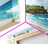 Gibbs Beach, Barbados Panoramic Beach Print, Vacation Gift, Barbados Wall Art, Beach Painting, Beach Decor, Beach Painting