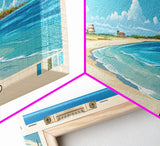 Long Island, Bahamas Panoramic Beach Print, Vacation Gift, Bahamas Wall Art, Beach Painting, Beach Decor, Beach Painting