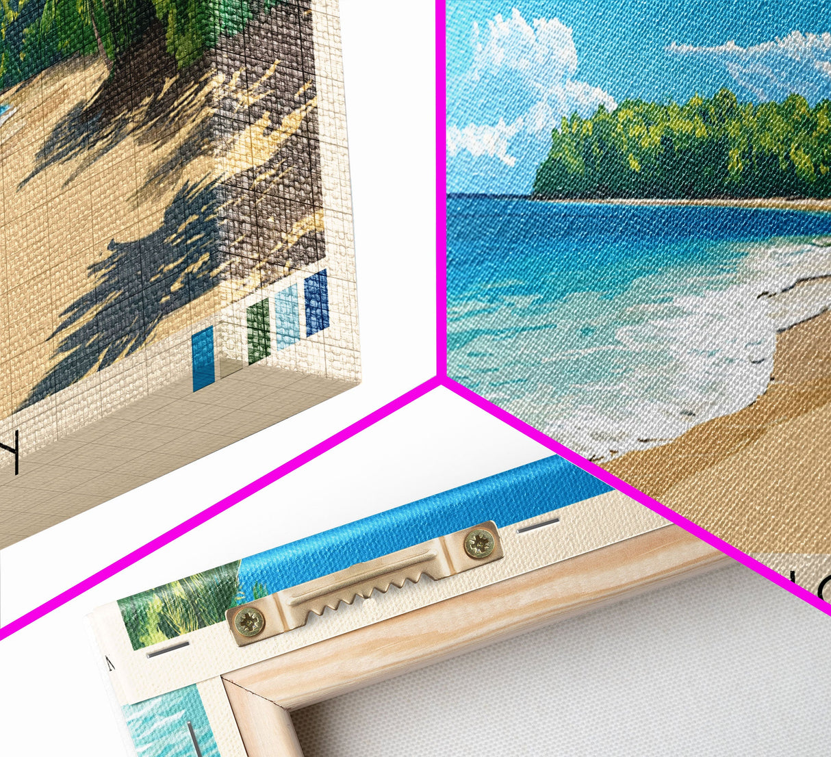 Playa Rincón, Dominican Republic Panoramic Print, Vacation Gift, Dominican Republic Wall Art, Beach Painting, Beach Decor, Large Wall Art, Wood Frame Art