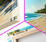 Punta Cana, Dominican Republic Panoramic Print, Vacation Gift, Dominican Republic Wall Art, Vacation Wall Art, Vacatation Memories, Beach Decor, Beach Or Lakehouse Art