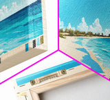 Radio Beach, Bahamas Panoramic Print, Vacation Gift, Bahamas Wall Art, Beach Painting, Beach Decor, Beach Or Lakehouse Art