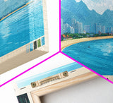 Sanya, China Panoramic Print, Vacation Gift, China Wall Art, Beach Painting, Beach Decor, Beach Or Lakehouse Art