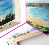 Negril Beach, Jamaica Watercolor Beach Print, Vacation Gift, Jamaica Wall Art, Beach Painting, Beach Decor, Beach Painting