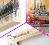 Belgorod Russia Travel Art, City Art, Framed Canvas Print or Metal Wall Art, Europe Travel Poster, Panoramic Wall Art, Extra Wide Wall Art