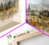 Ilida Bosnia Travel Art, City Art, Framed Canvas Print or Metal Wall Art, Europe Travel Poster, Panoramic Wall Art, Extra Wide Wall Art