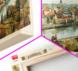 Kaunas Lithuania Travel Print Wall Art, Panoramic City Art, Travel Art, Wall Decor, Vacation Gift, Framed Canvas Print Or Metal Art