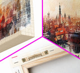 Lublin Poland Travel Print Wall Art, Panoramic City Art, Travel Art, Wall Decor, Vacation Gift, Framed Canvas Print Or Metal Art