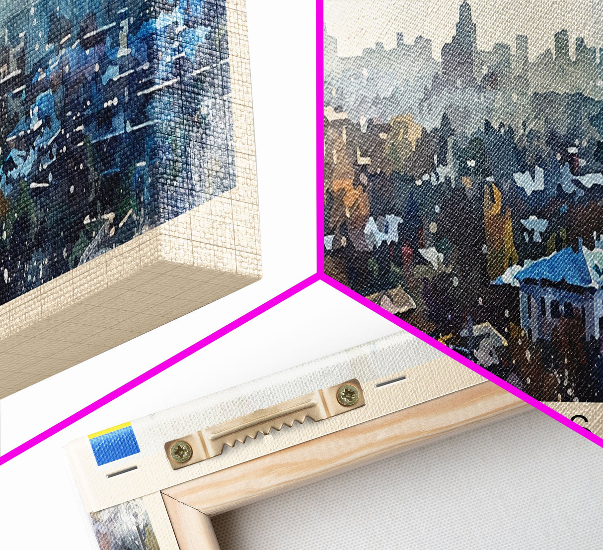 Luhansk Ukraine Wall Art, Panoramic Travel Poster, Panoramic Framed Canvas Print, City Wall Art, Wall Hanging Home Decor, Travel Art