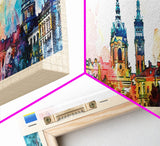 Lviv Ukraine Wall Art, Panoramic Travel Poster, Panoramic Framed Canvas Print, City Wall Art, Wall Hanging Home Decor, Travel Art