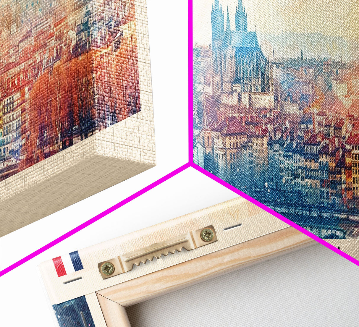 Lyon France Travel Print Wall Art, Panoramic City Art, Travel Art, Wall Decor, Vacation Gift, Framed Canvas Print Or Metal Art