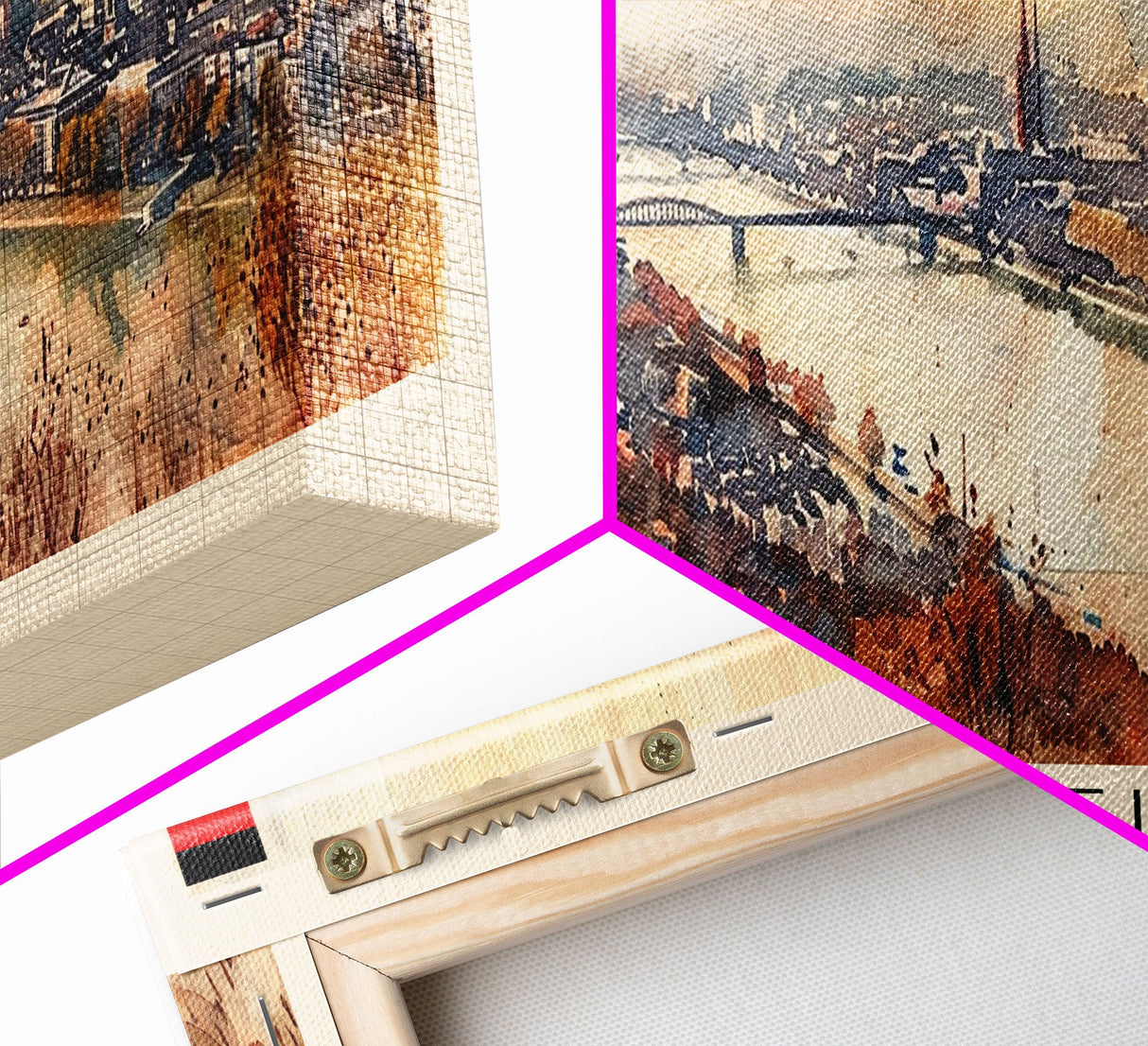 Mannheim Germany Travel Print Wall Art, Panoramic City Art, Travel Art, Wall Decor, Vacation Gift, Framed Canvas Print Or Metal Art