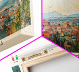 Reggio Emilia Italy Travel Print Wall Art, Panoramic City Art, Travel Art, Wall Decor, Vacation Gift, Framed Canvas Print Or Metal Art