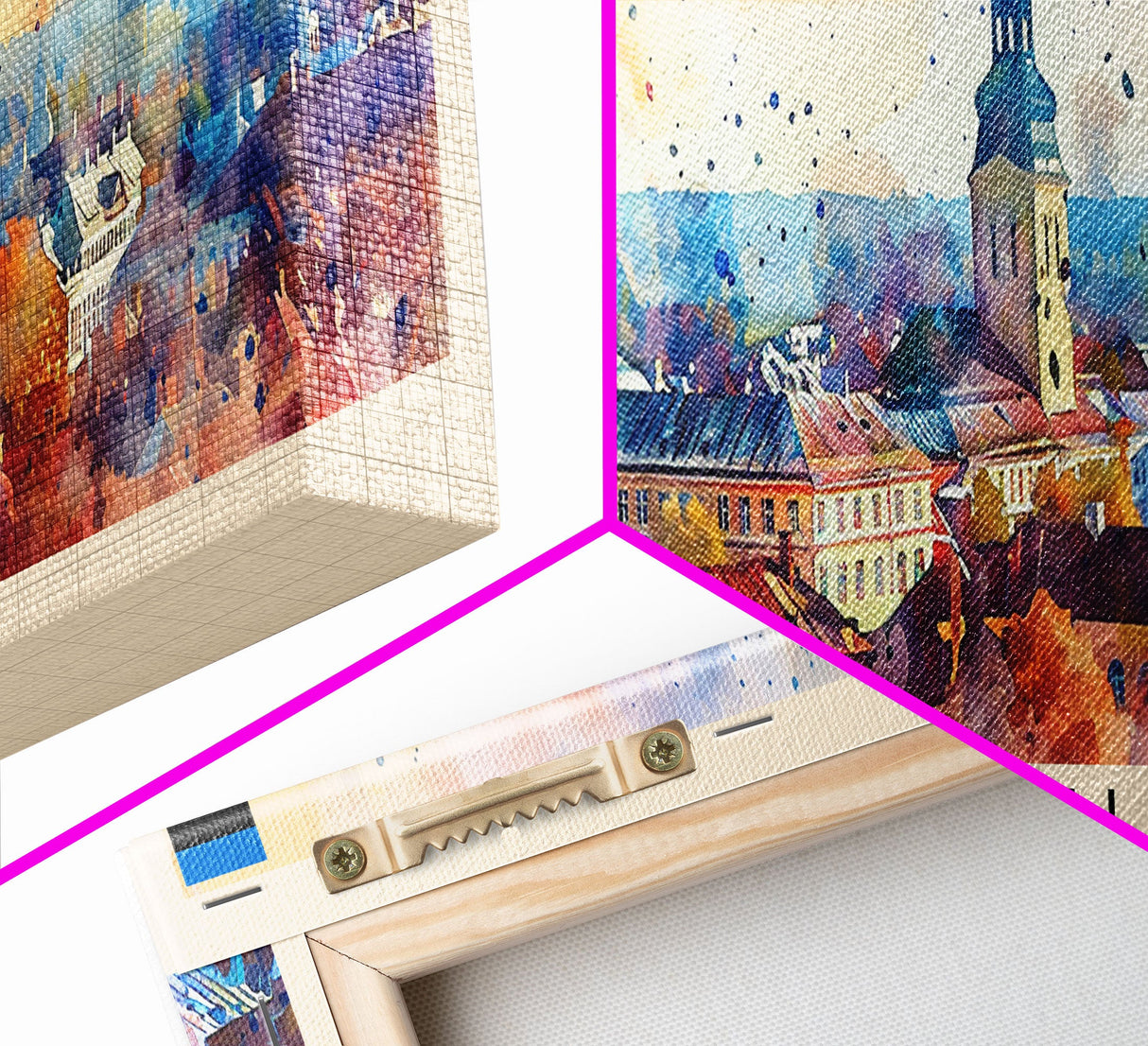 Tartu Estonia Wall Art, Panoramic Travel Poster, Panoramic Framed Canvas Print, City Wall Art, Wall Hanging Home Decor, Travel Art