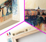 Toulouse France Wall Art, Panoramic Travel Poster, Panoramic Framed Canvas Print, City Wall Art, Wall Hanging Home Decor, Travel Art