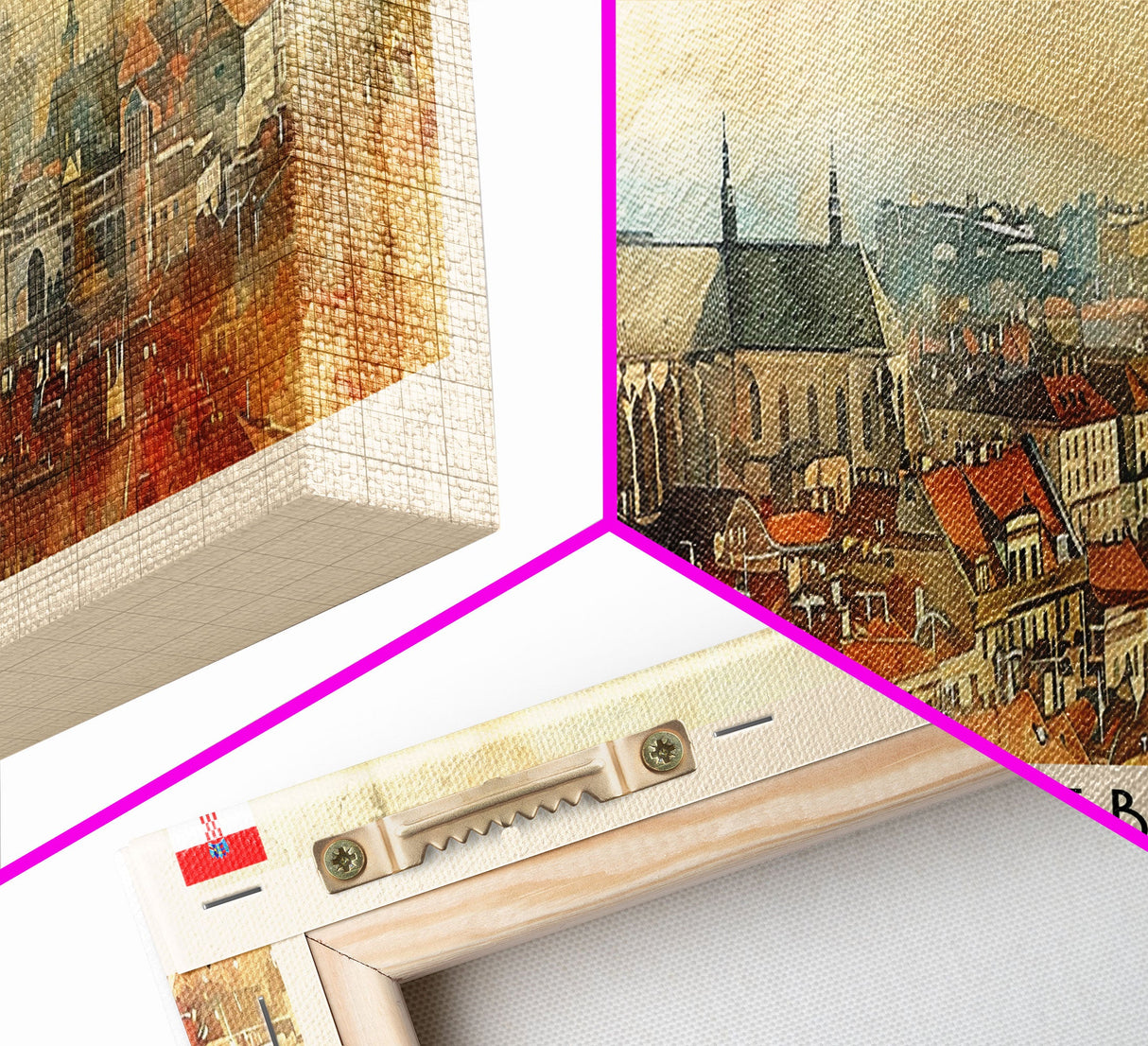 Zagreb Croatia Travel Art, City Art, Framed Canvas Print or Metal Wall Art, Europe Travel Poster, Panoramic Wall Art, Extra Wide Wall Art