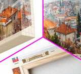 Smederevo Serbia Travel Print Wall Art, Panoramic City Art, Travel Art, Wall Decor, Vacation Gift, Framed Canvas Print Or Metal Art