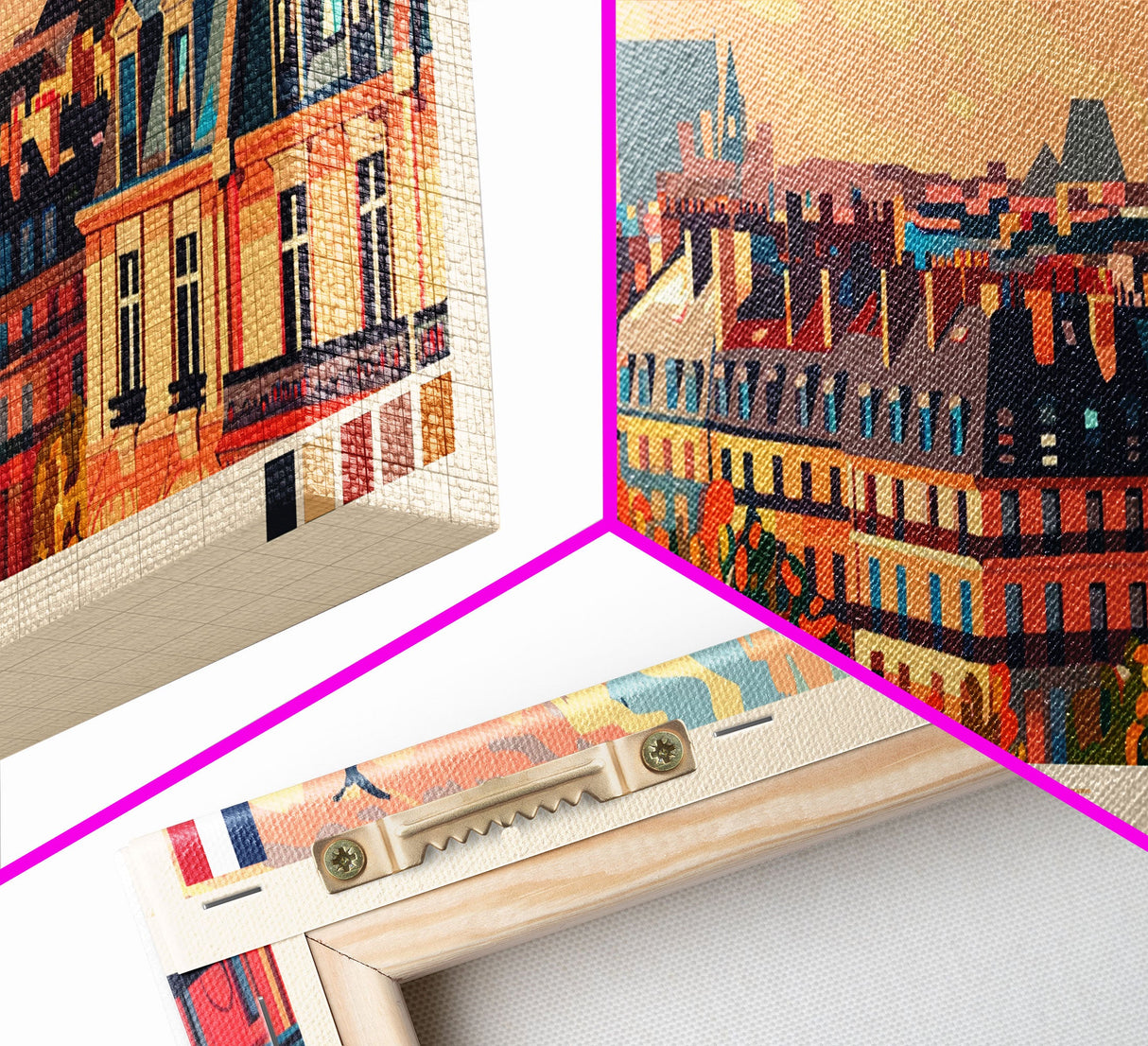 Lille France Wall Art, Panoramic Travel Poster, Panoramic Framed Canvas Print, City Wall Art, Wall Hanging Home Decor, Travel Art