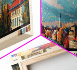 Martin Slovakia Travel Art, City Art, Framed Canvas Print or Metal Wall Art, Europe Travel Poster, Panoramic Wall Art, Extra Wide Wall Art