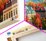 Rivne Ukraine Wall Art, Panoramic Travel Poster, Panoramic Framed Canvas Print, City Wall Art, Wall Hanging Home Decor, Travel Art