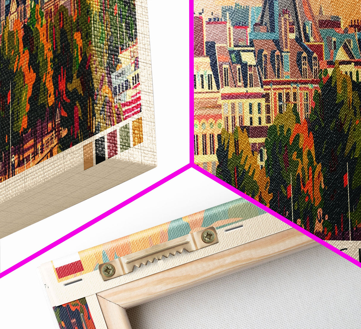 The Hague Netherlands Travel Print Wall Art, Panoramic City Art, Travel Art, Wall Decor, Vacation Gift, Framed Canvas Print Or Metal Art