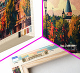 Tver Russia Travel Art, City Art, Framed Canvas Print or Metal Wall Art, Europe Travel Poster, Panoramic Wall Art, Extra Wide Wall Art